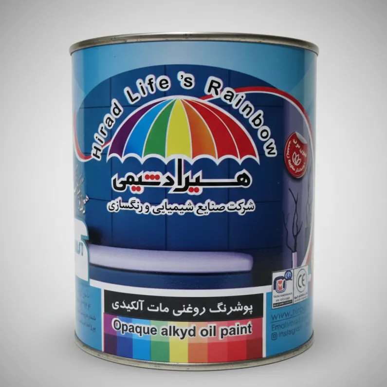 رنگ هیراد شیمی پوشرنگ روغنی مات آلکیدی