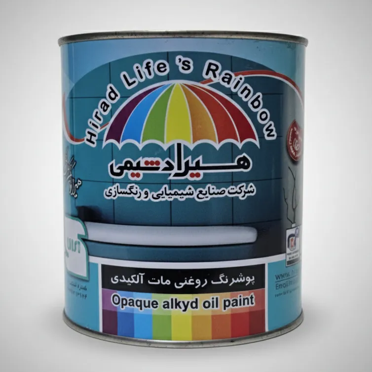 رنگ هیراد شیمی پوشرنگ روغنی مات آلکیدی