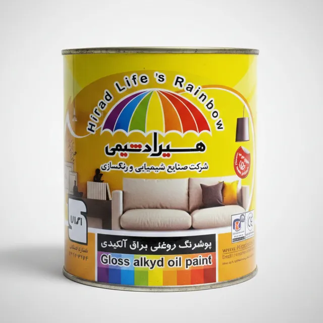 رنگ هیراد شیمی پوشرنگ روغنی براق آلکیدی